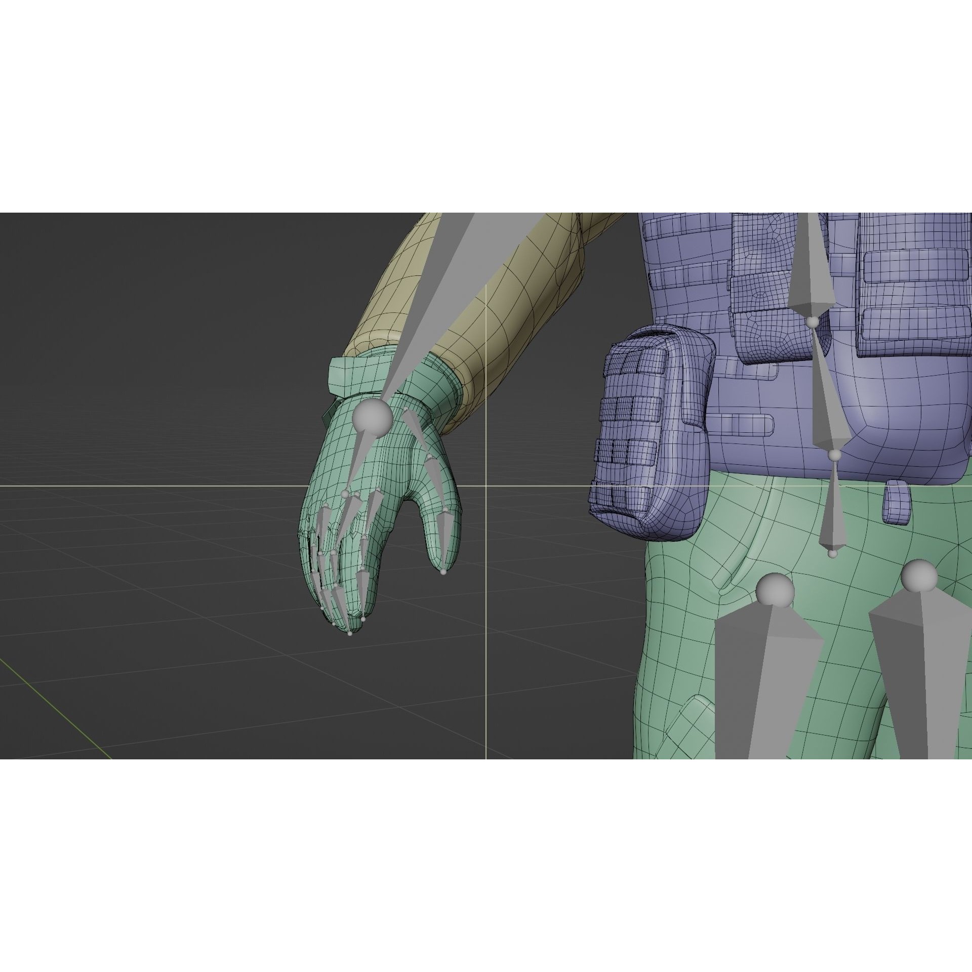 Soldier Flight Deck Crew - Rigged Game-Ready 3D Model - View 26