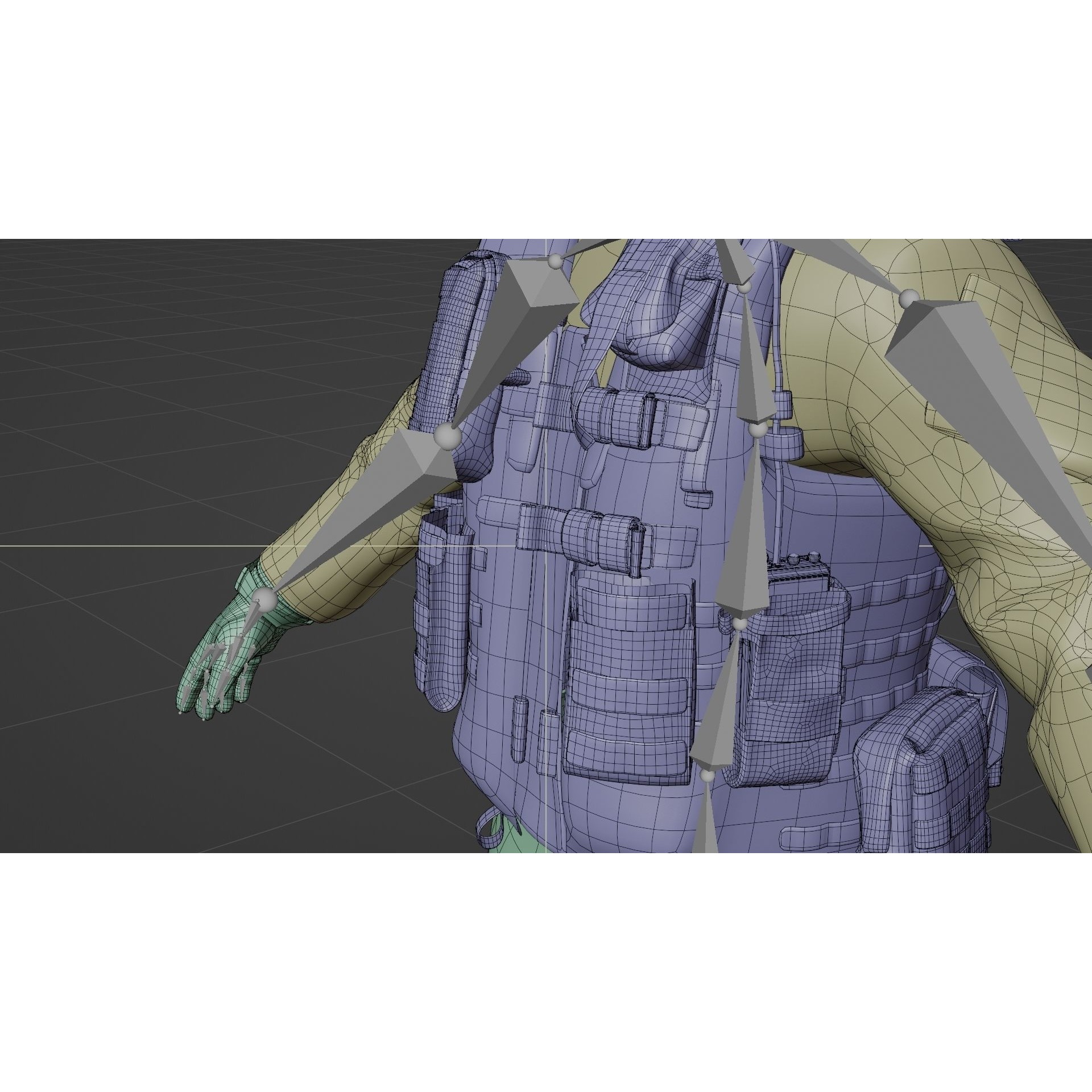 Soldier Flight Deck Crew - Rigged Game-Ready 3D Model - View 28