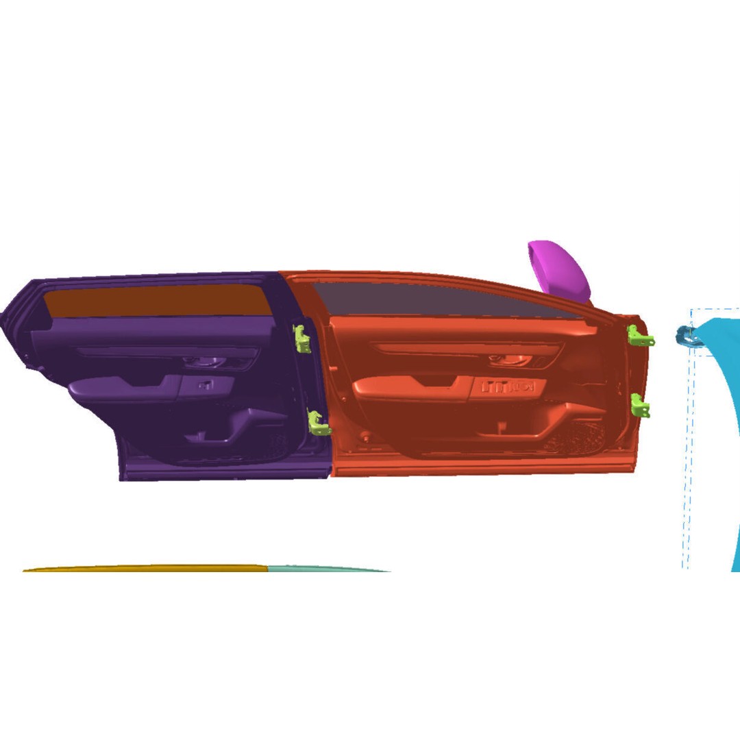 Honda CR-V Hybrid 3D Model – Detailed Scanned Vehicle, STL Format
