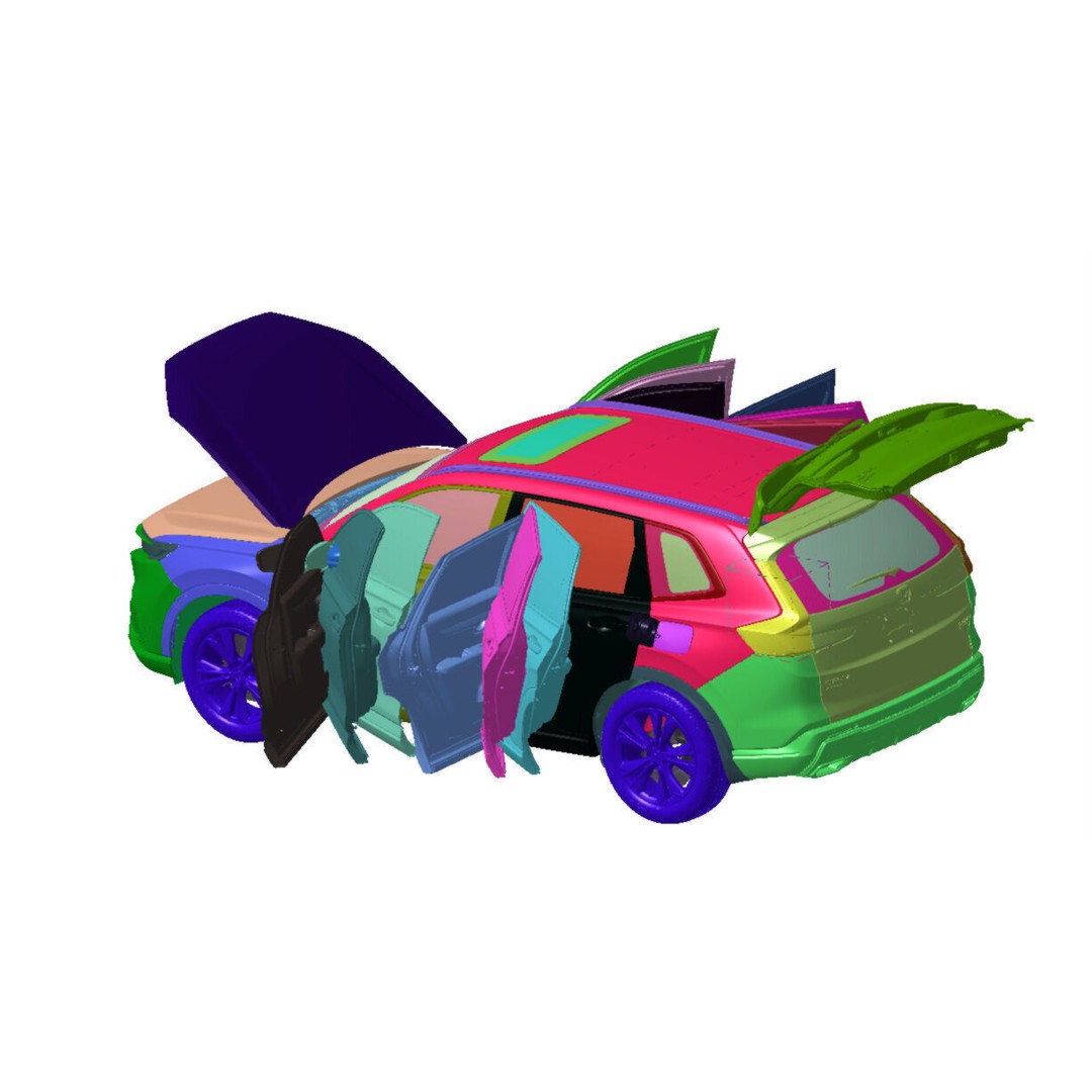 Honda CR-V Hybrid 3D Model – Detailed Scanned Vehicle, STL Format - View 7