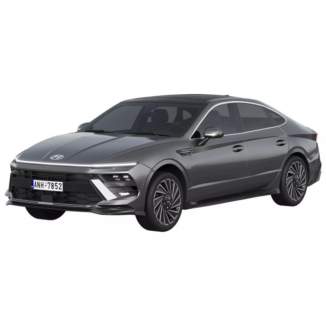 Hyundai Sonata 2024 3D Model – High Poly Car Asset, FBX, OBJ - View 2