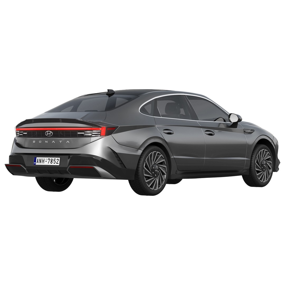 Hyundai Sonata 2024 3D Model – High Poly Car Asset, FBX, OBJ - View 5