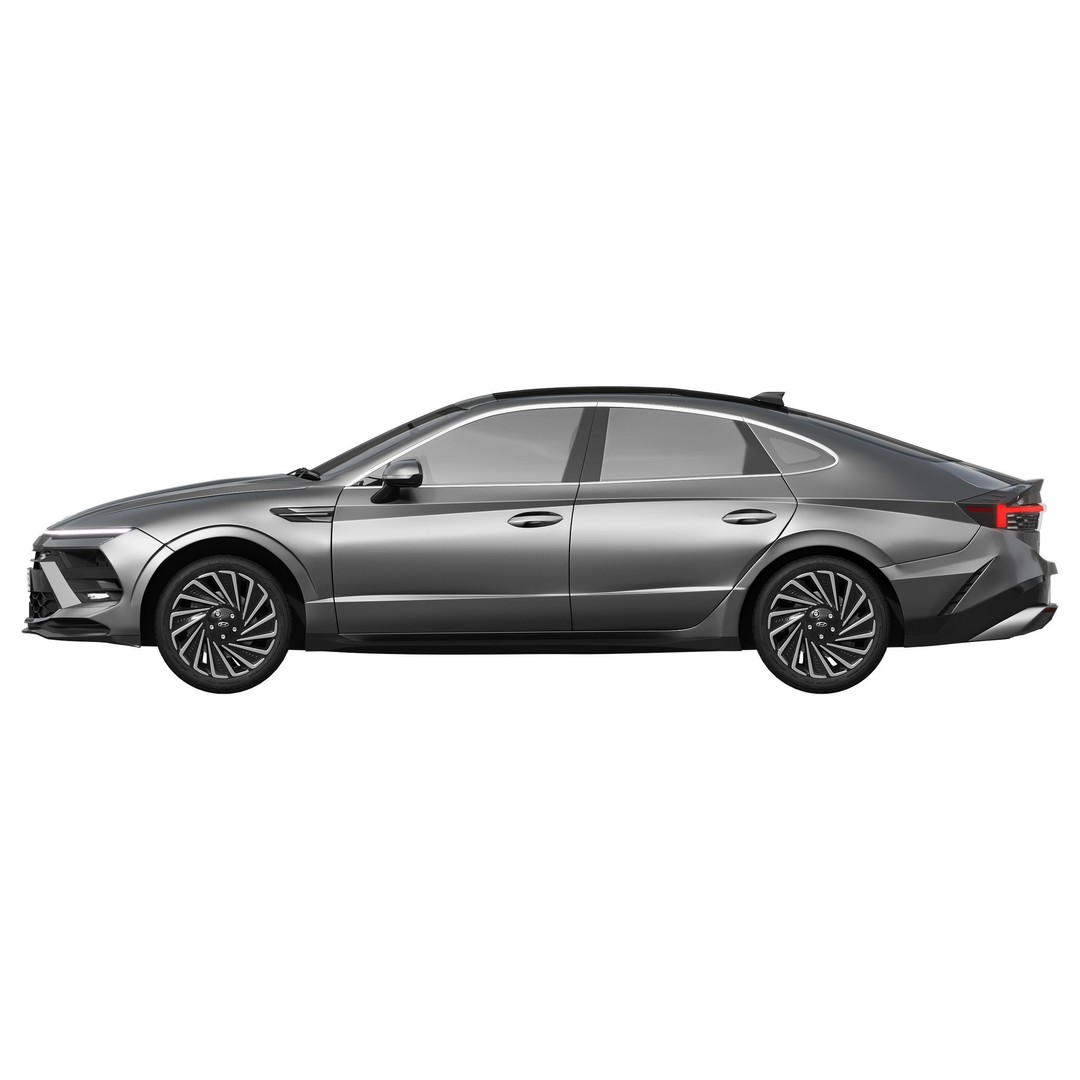 Hyundai Sonata 2024 3D Model – High Poly Car Asset, FBX, OBJ - View 7