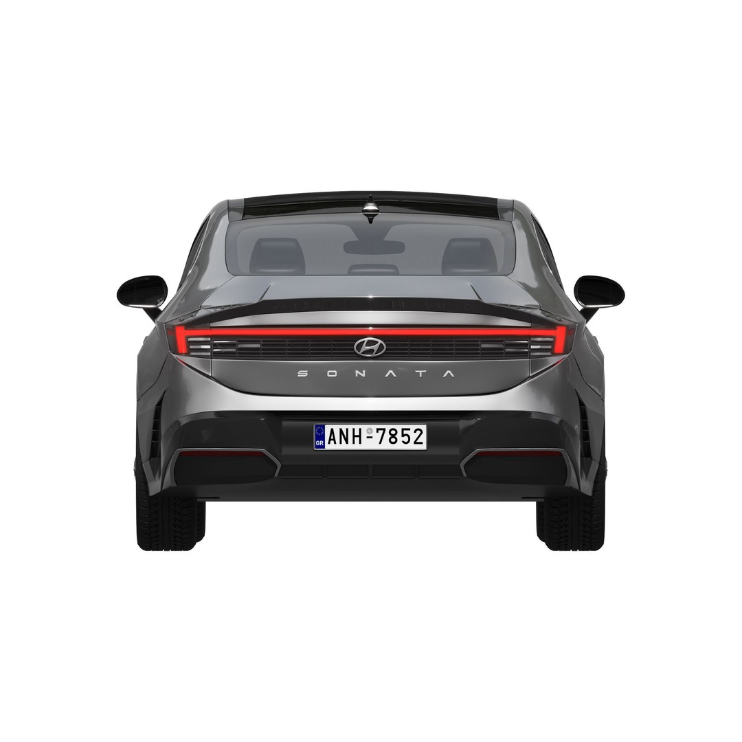 Hyundai Sonata 2024 3D Model – High Poly Car Asset, FBX, OBJ - View 9