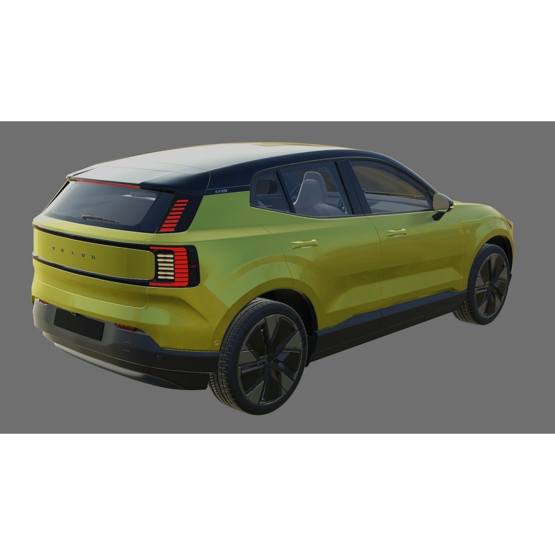 Volvo EX30 2025 3D Model – Realistic SUV with Interior, FBX, Blender - View 23
