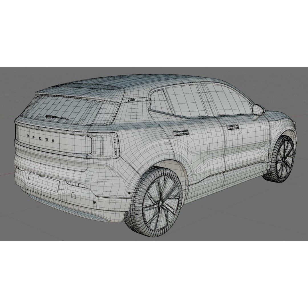Volvo EX30 2025 3D Model – Realistic SUV with Interior, FBX, Blender - View 29