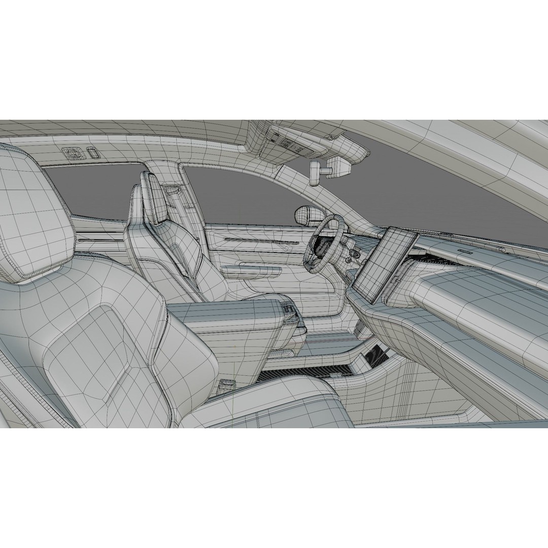 Volvo EX30 2025 3D Model – Realistic SUV with Interior, FBX, Blender - View 32