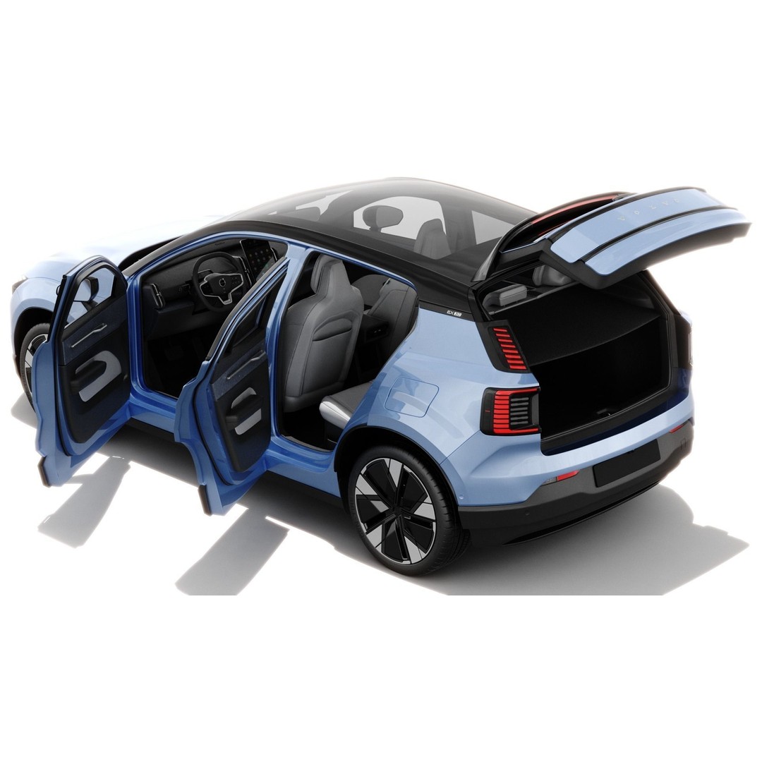 Volvo EX30 2025 3D Model – Realistic SUV with Interior, FBX, Blender - View 4