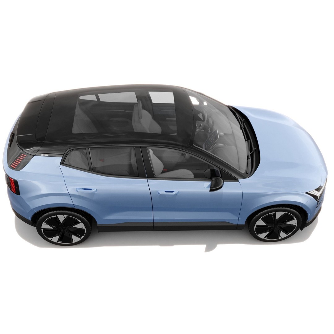 Volvo EX30 2025 3D Model – Realistic SUV with Interior, FBX, Blender - View 9