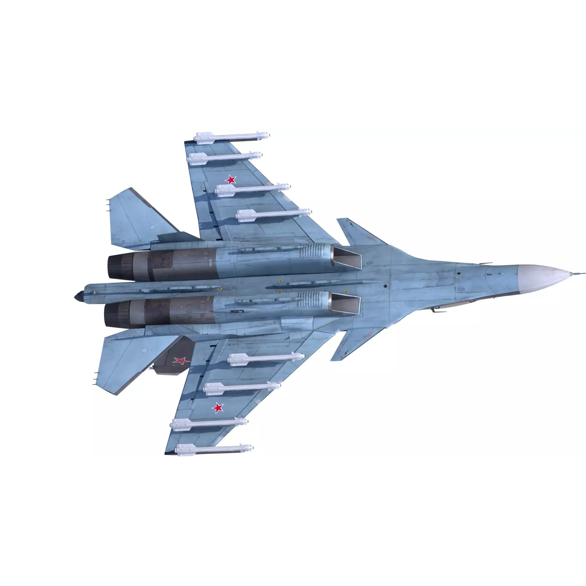 Soukhoi Su-30 - Low-Poly Game-Ready 3D Model - View 13
