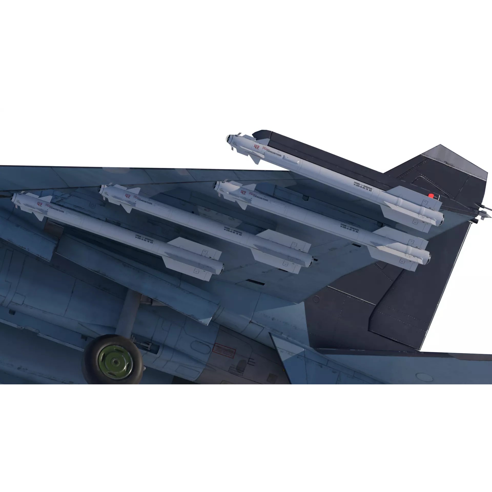Soukhoi Su-30 - Low-Poly Game-Ready 3D Model - View 14