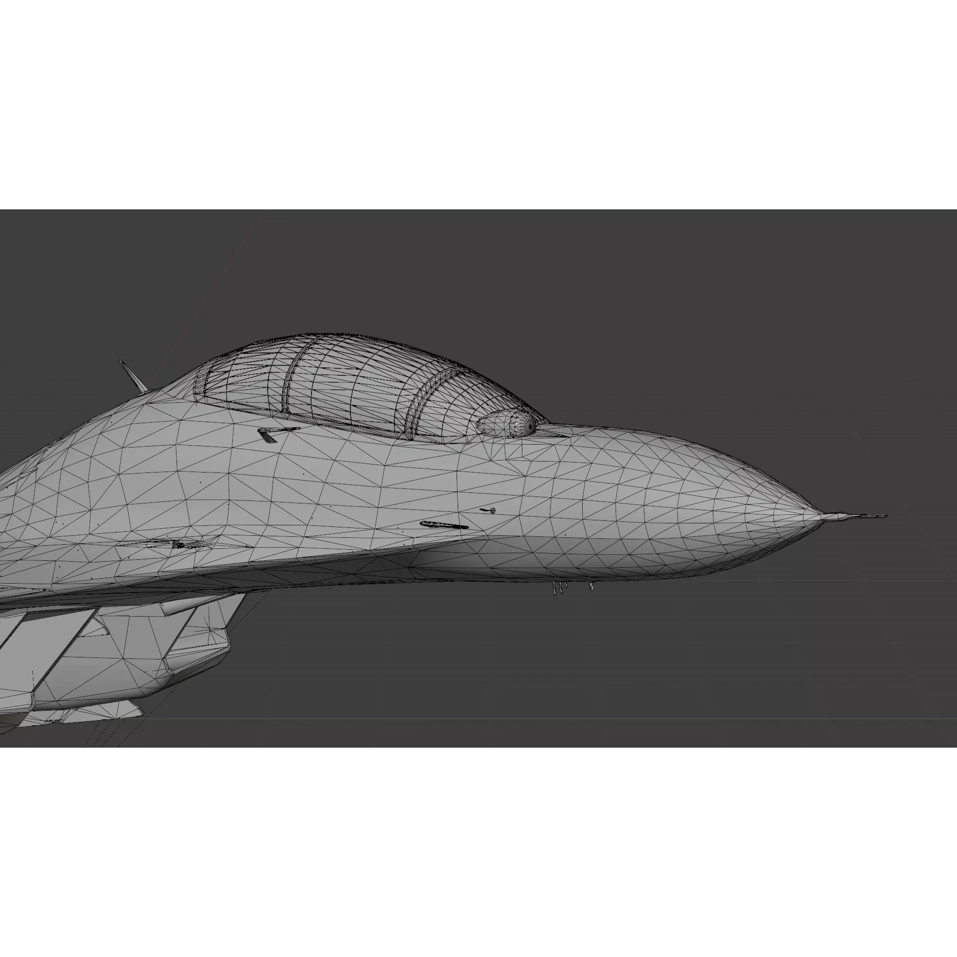 Soukhoi Su-30 - Low-Poly Game-Ready 3D Model - View 20