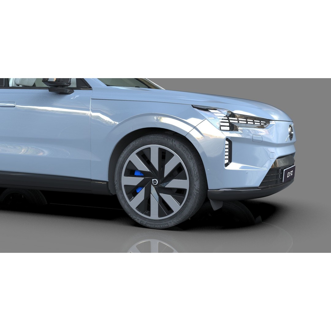 Volvo EX90 2023 3D Model – High Poly SUV with Openable Doors, FBX, OBJ, Blender - View 10
