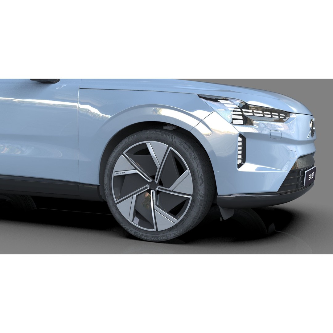 Volvo EX90 2023 3D Model – High Poly SUV with Openable Doors, FBX, OBJ, Blender - View 11