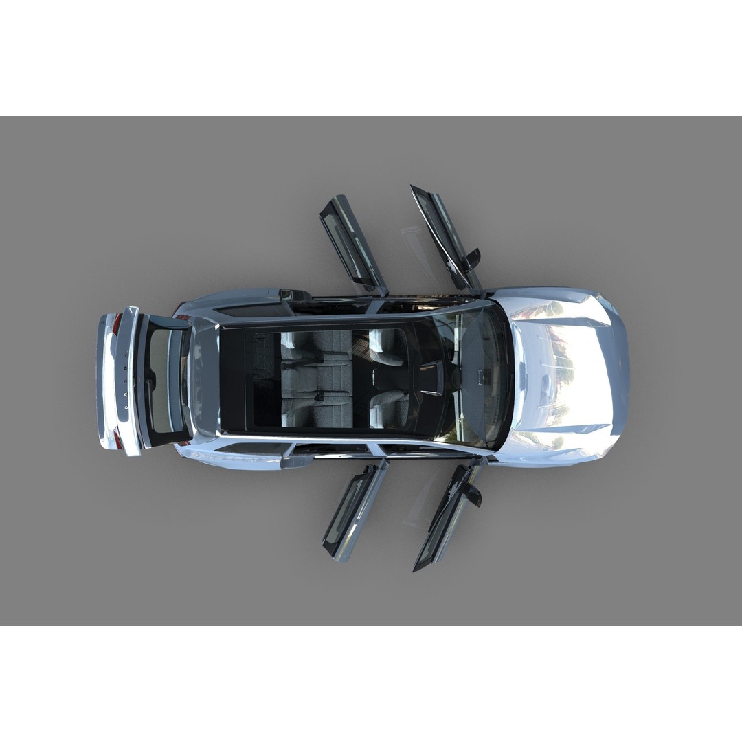 Volvo EX90 2023 3D Model – High Poly SUV with Openable Doors, FBX, OBJ, Blender - View 18