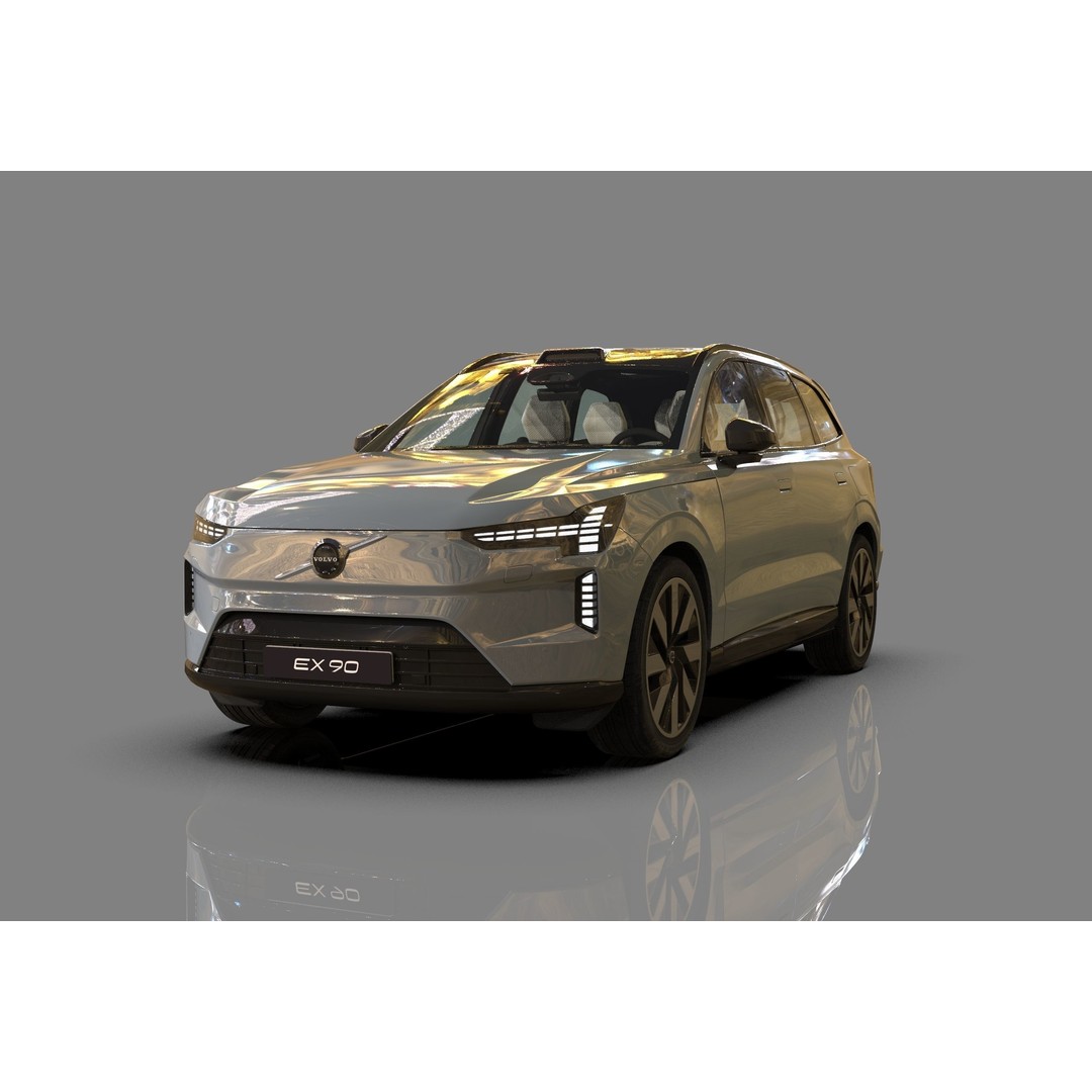 Volvo EX90 2023 3D Model – High Poly SUV with Openable Doors, FBX, OBJ, Blender - View 20
