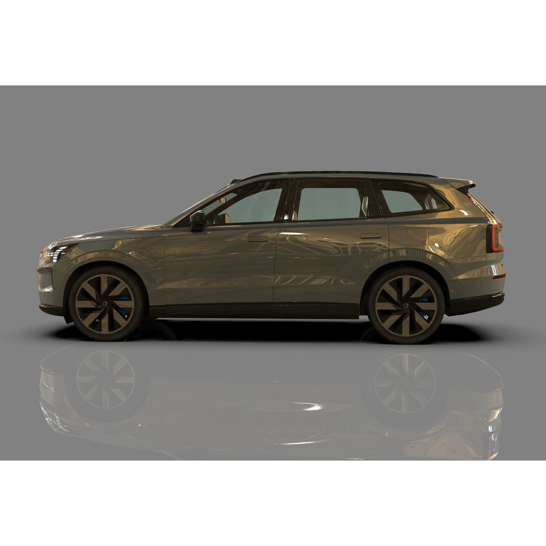 Volvo EX90 2023 3D Model – High Poly SUV with Openable Doors, FBX, OBJ, Blender - View 21