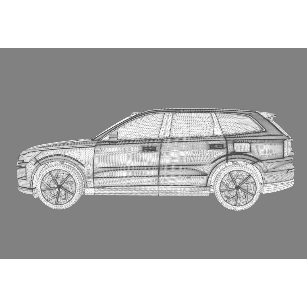 Volvo EX90 2023 3D Model – High Poly SUV with Openable Doors, FBX, OBJ, Blender - View 25