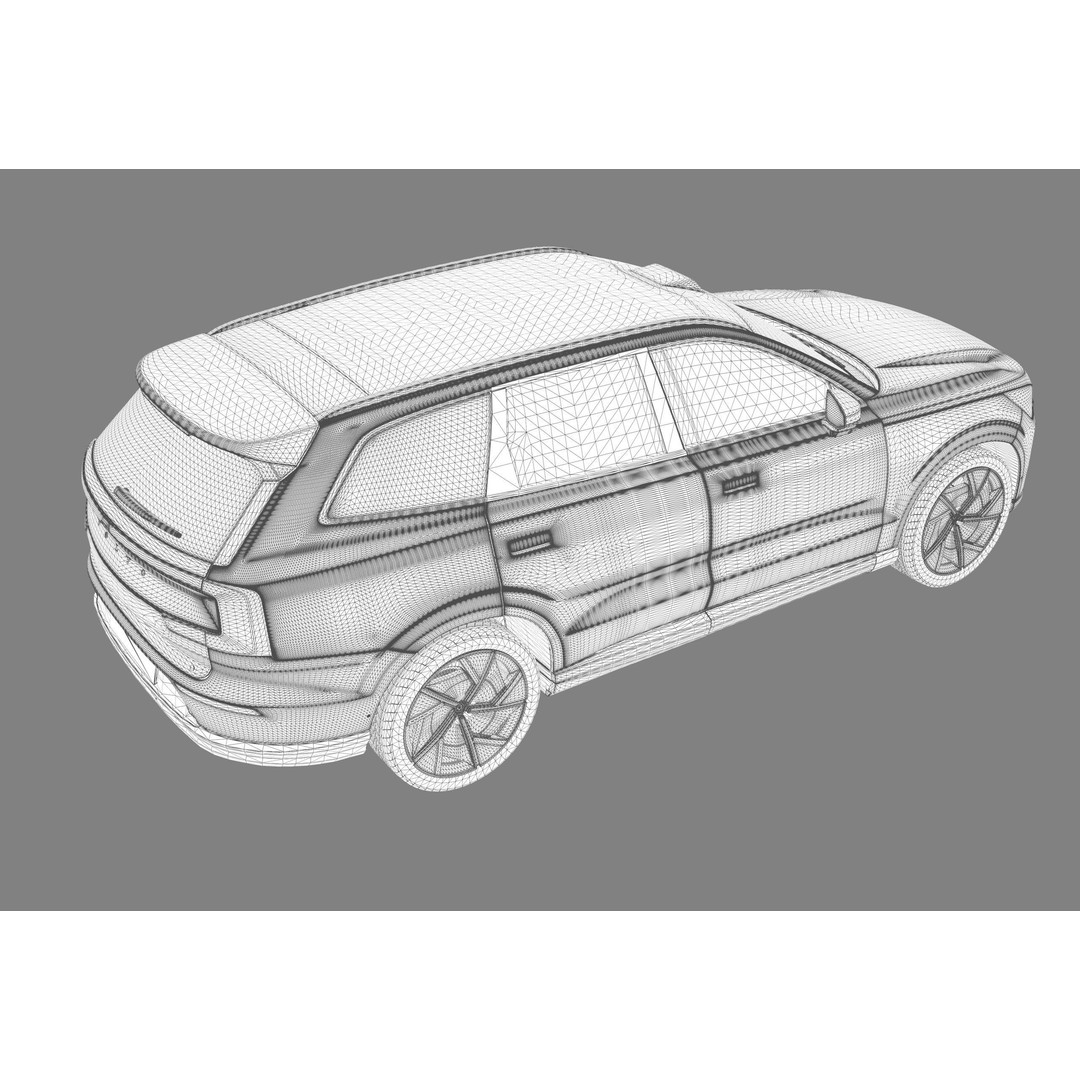 Volvo EX90 2023 3D Model – High Poly SUV with Openable Doors, FBX, OBJ, Blender - View 27