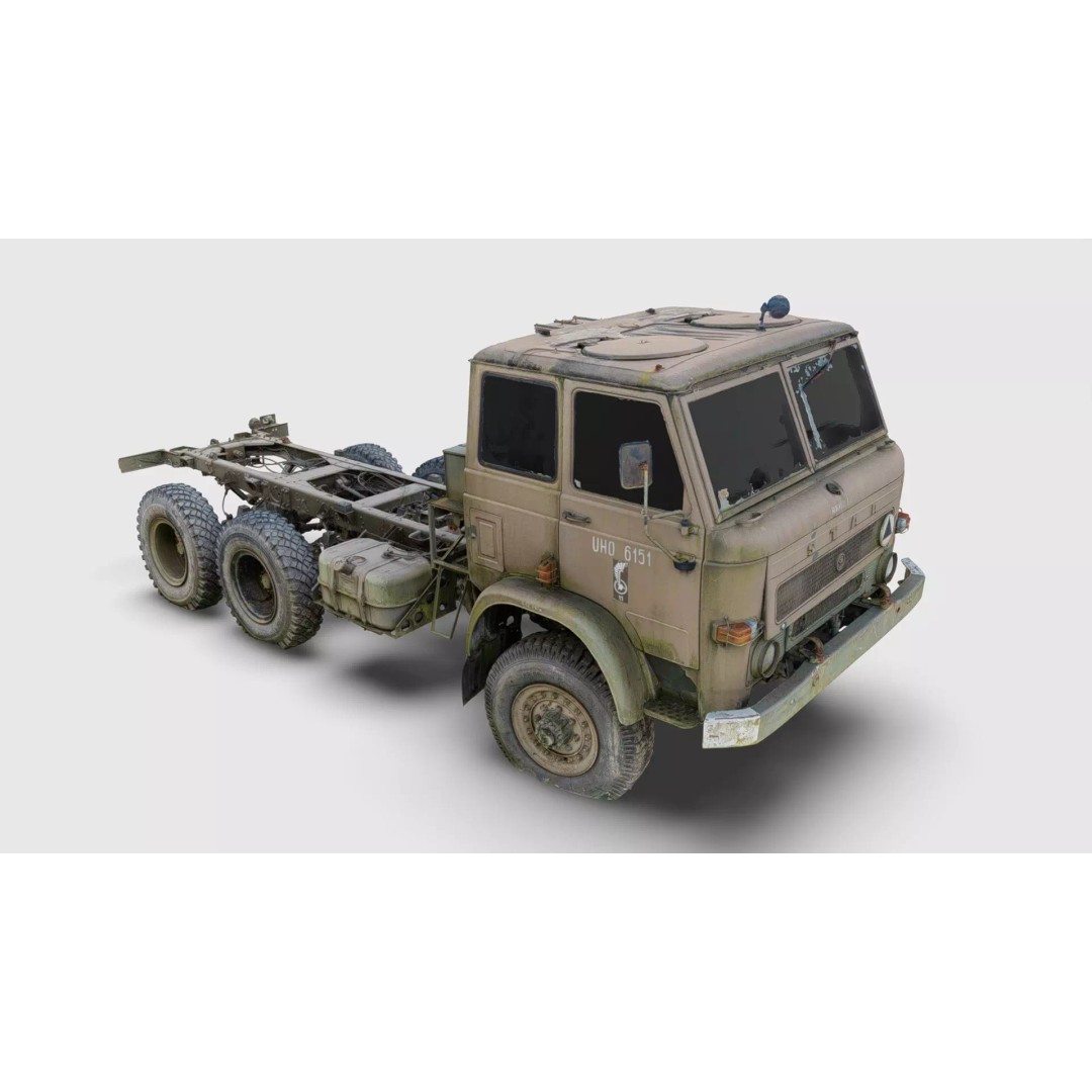 Star 266 Polish Off-Road Truck 3D Model – High Poly Photogrammetry FBX/OBJ - View 2