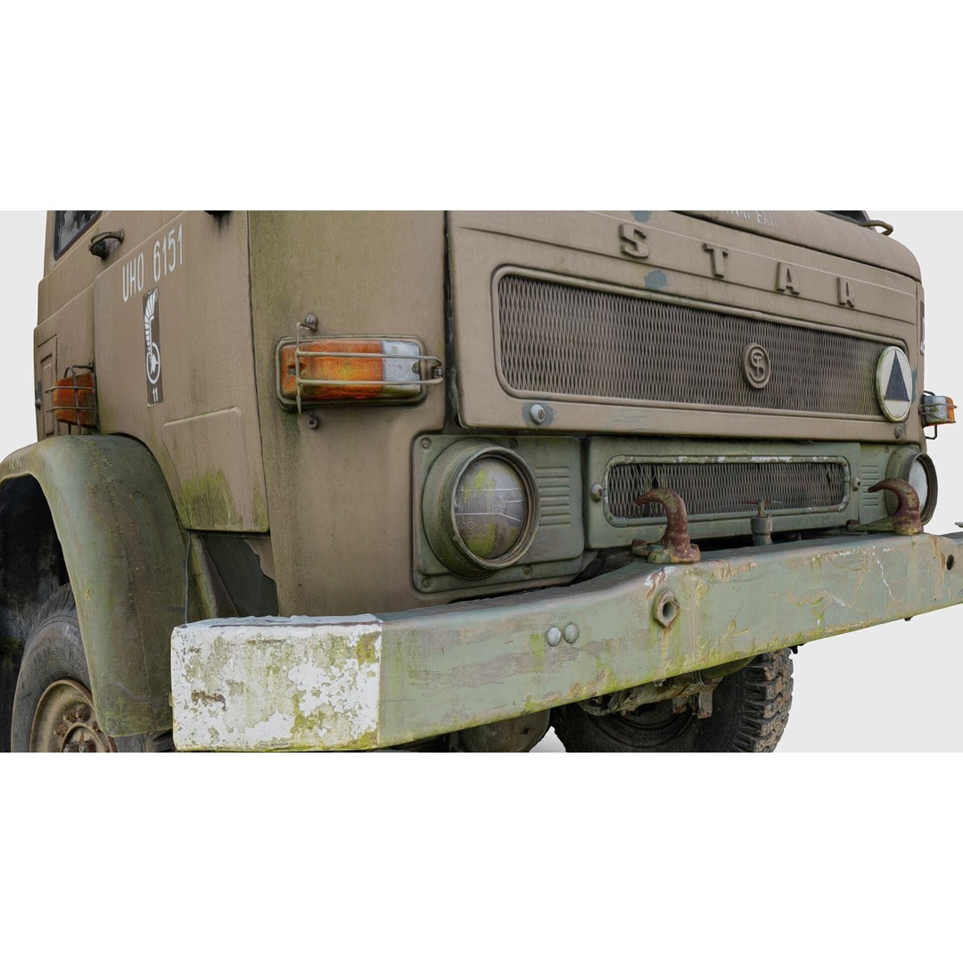 Star 266 Polish Off-Road Truck 3D Model – High Poly Photogrammetry FBX/OBJ - View 7