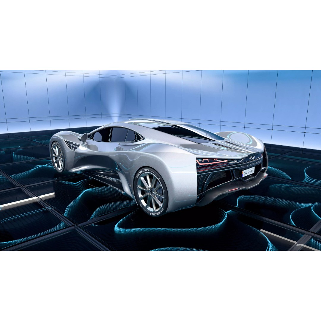 CC Cerberus 3D Model – High Poly Sports Car, Blender, FBX, OBJ - View 3