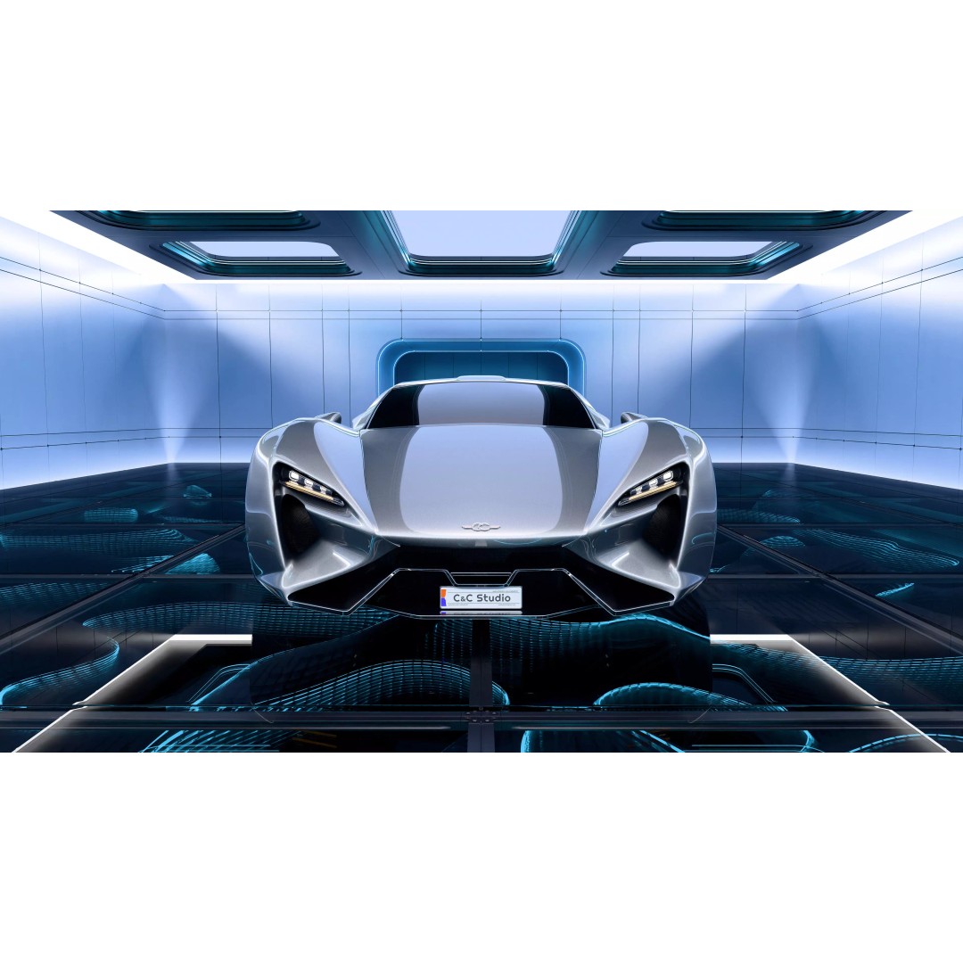 CC Cerberus 3D Model – High Poly Sports Car, Blender, FBX, OBJ - View 6