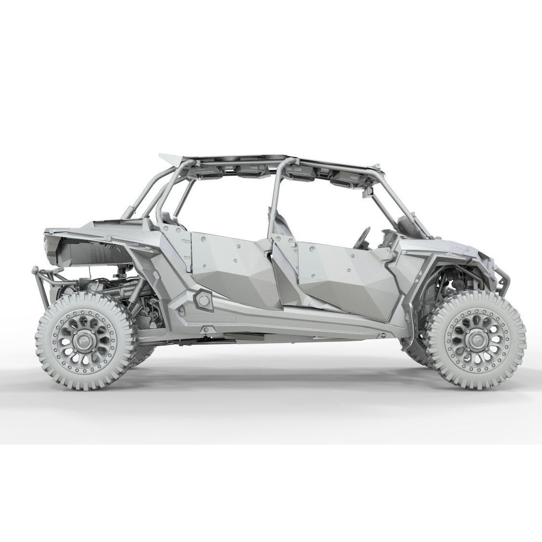 2018 Polaris RZR XP 4 1000 Turbo 3D Model – High Poly Game Asset, FBX - View 12