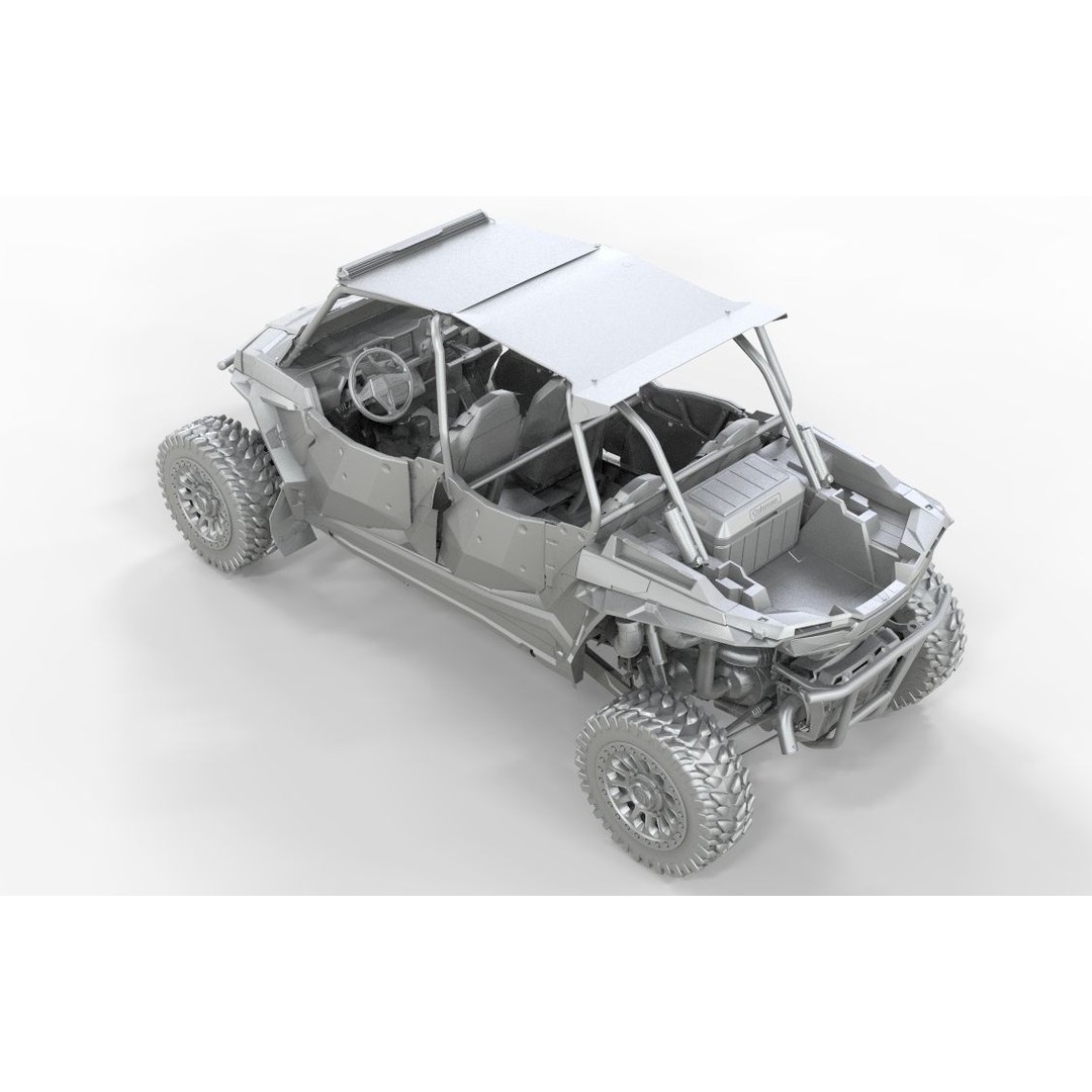 2018 Polaris RZR XP 4 1000 Turbo 3D Model – High Poly Game Asset, FBX - View 8