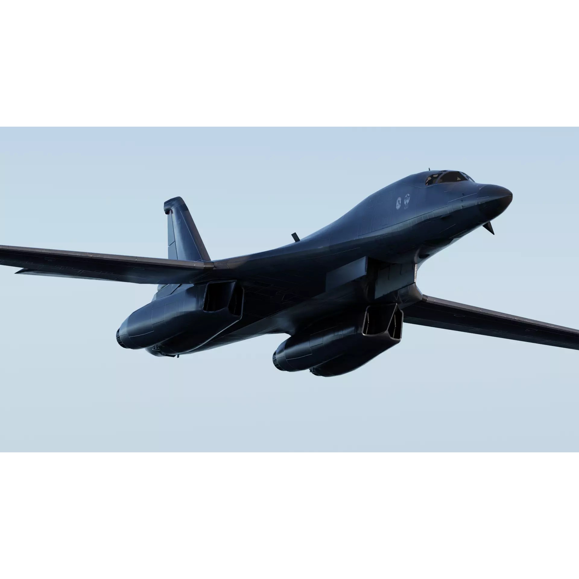 Rockwell B-1B Lancer - Low-Poly Game-Ready 3D Model - View 11