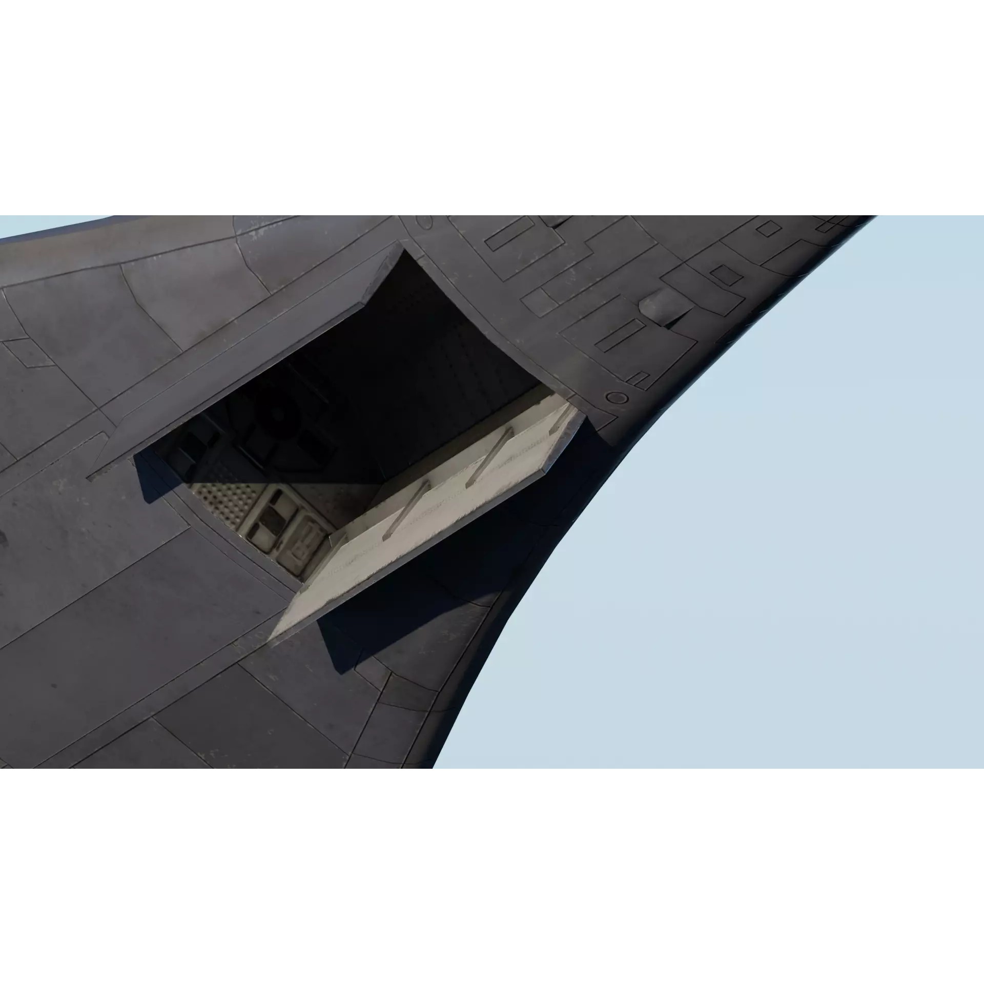 Rockwell B-1B Lancer - Low-Poly Game-Ready 3D Model - View 12