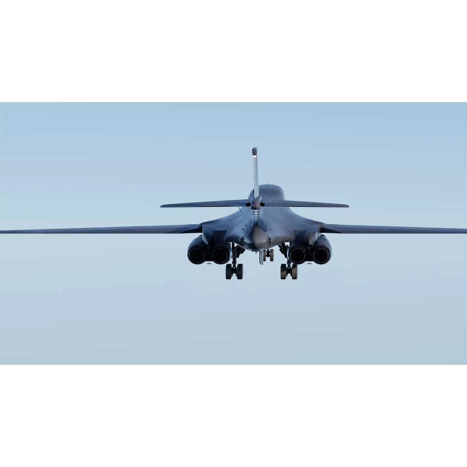 Rockwell B-1B Lancer - Low-Poly Game-Ready 3D Model - View 13