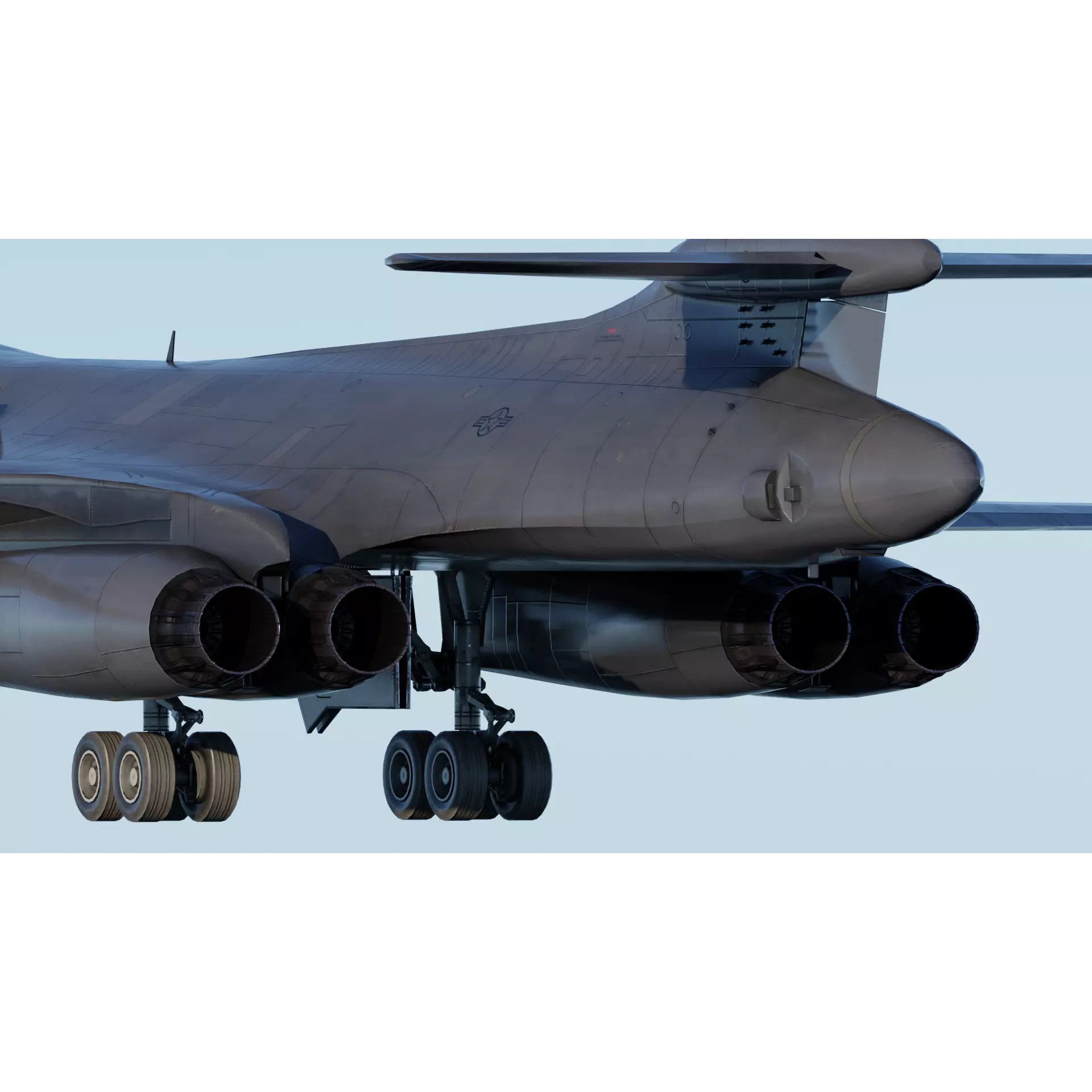 Rockwell B-1B Lancer - Low-Poly Game-Ready 3D Model - View 16
