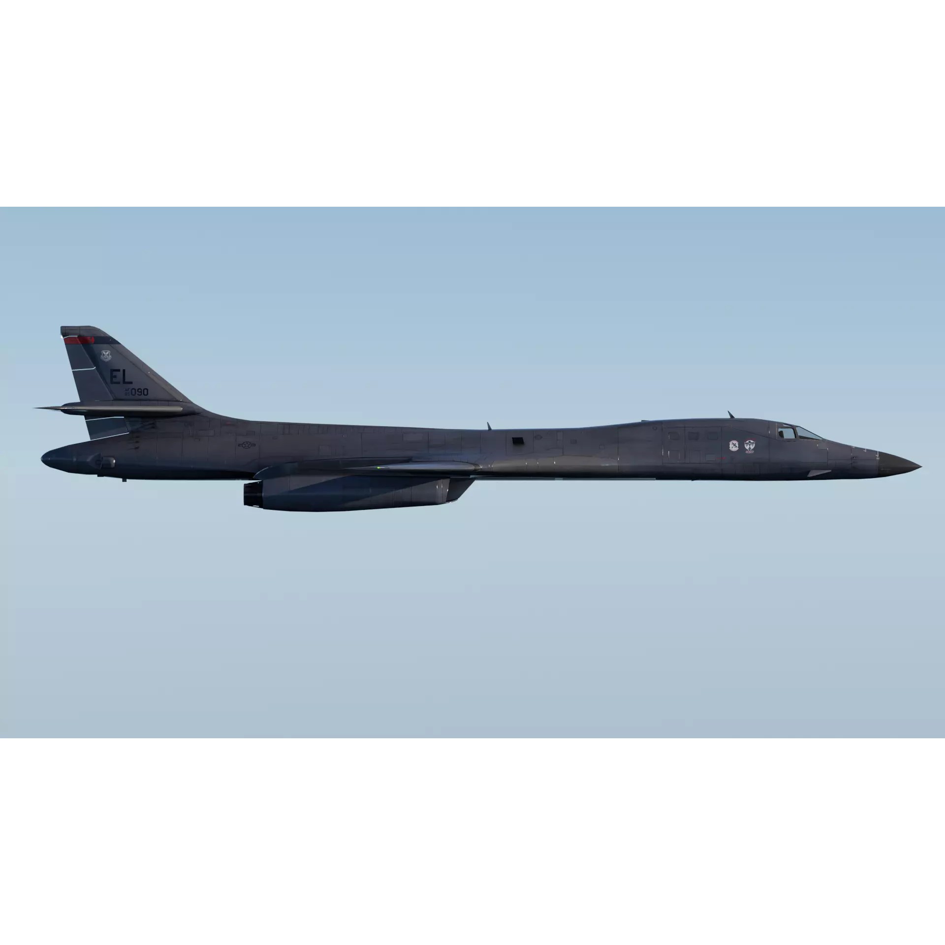 Rockwell B-1B Lancer - Low-Poly Game-Ready 3D Model - View 18