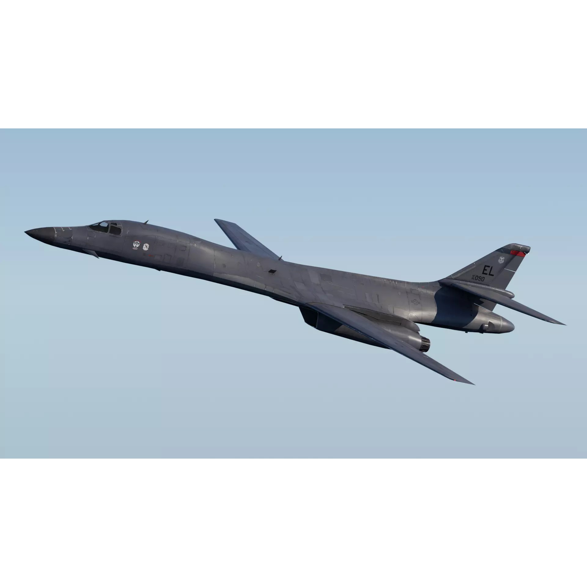 Rockwell B-1B Lancer - Low-Poly Game-Ready 3D Model - View 19