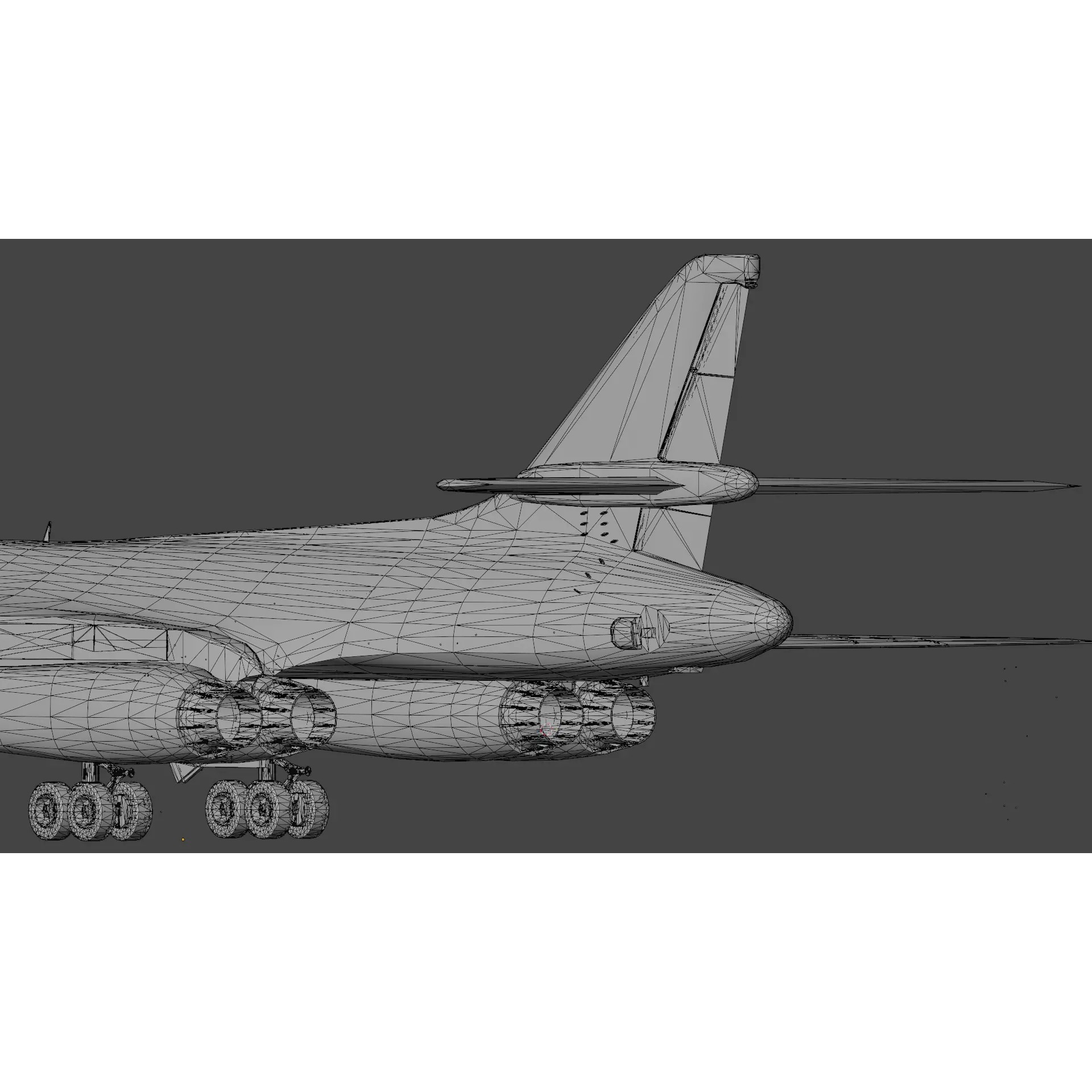 Rockwell B-1B Lancer - Low-Poly Game-Ready 3D Model - View 22