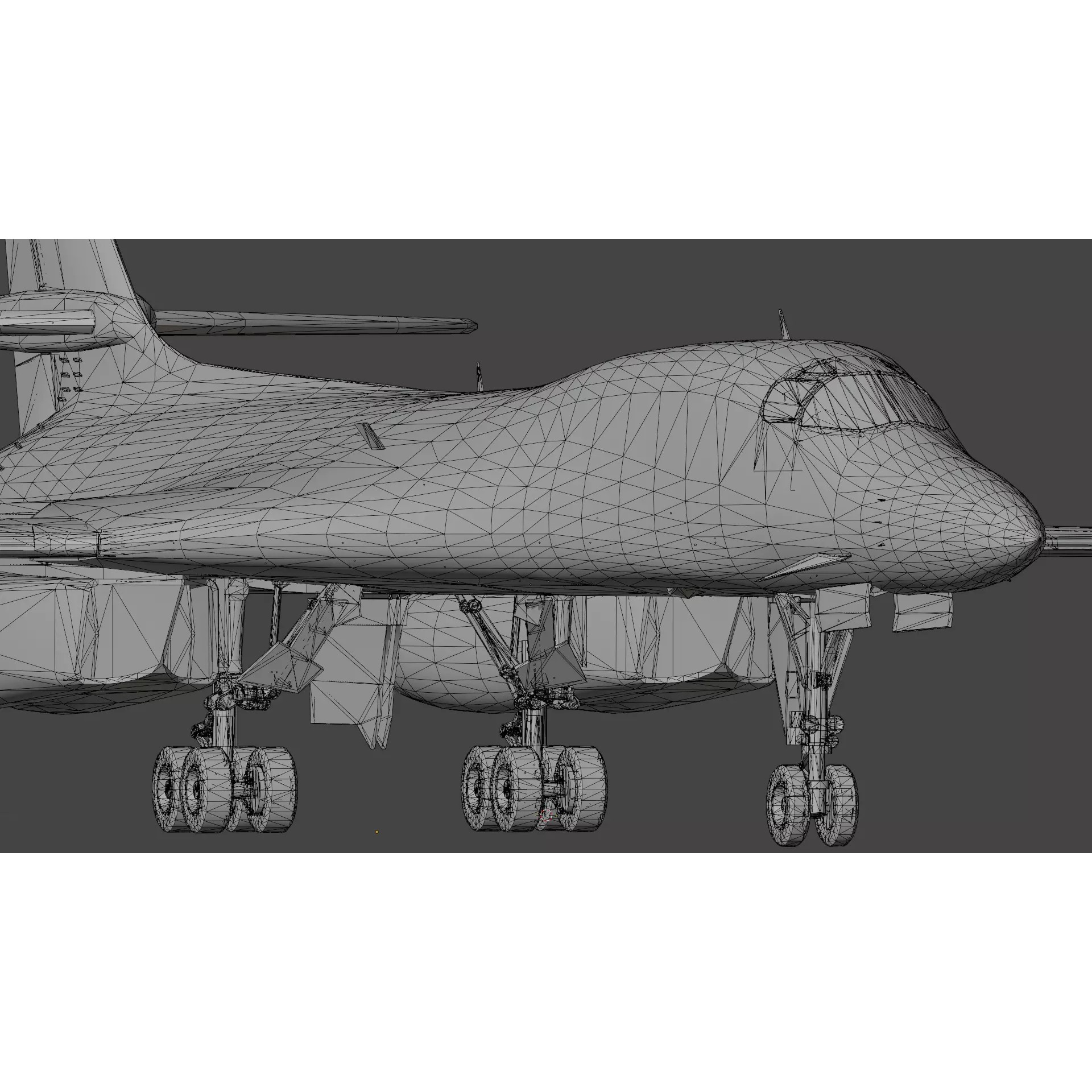 Rockwell B-1B Lancer - Low-Poly Game-Ready 3D Model - View 4