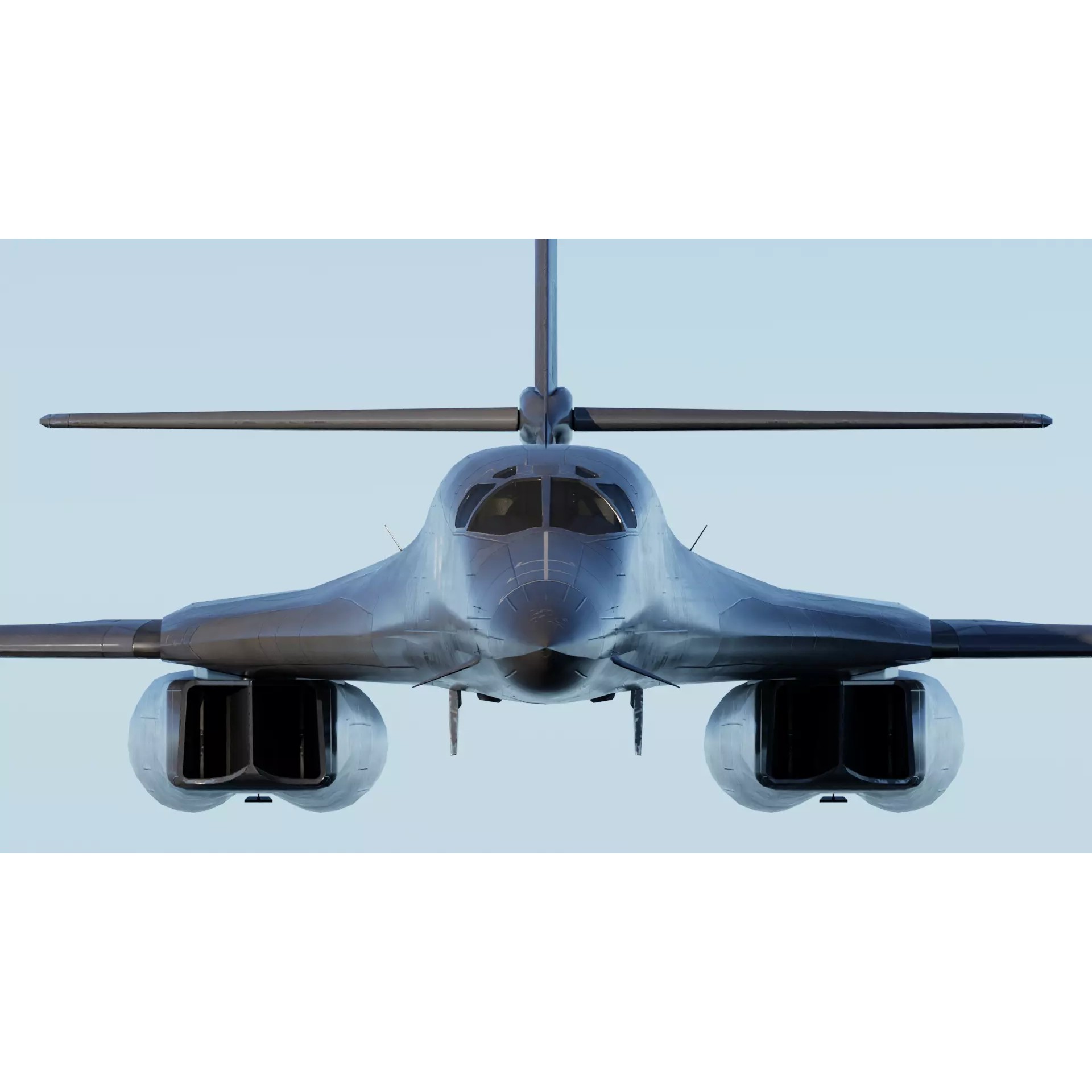 Rockwell B-1B Lancer - Low-Poly Game-Ready 3D Model - View 6