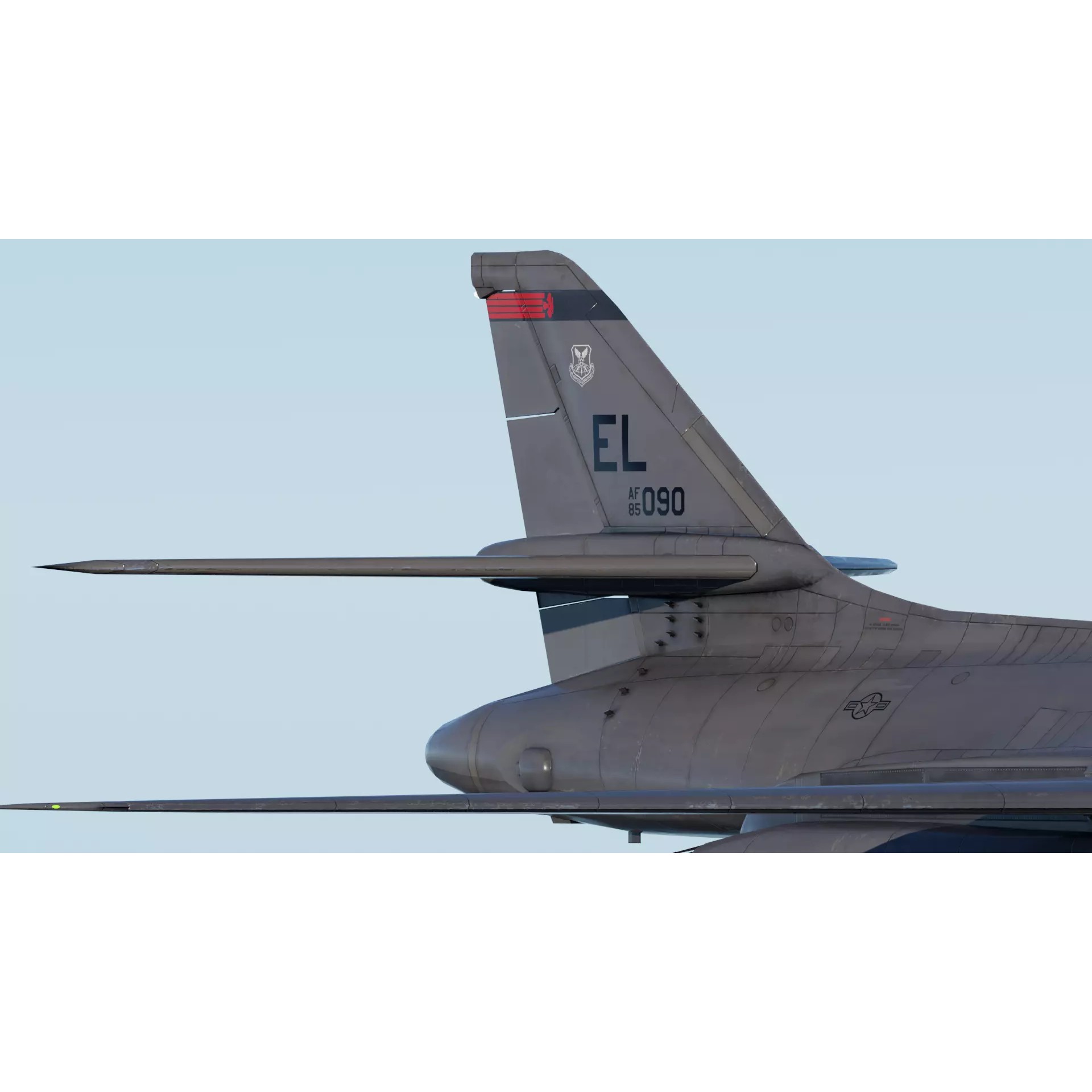 Rockwell B-1B Lancer - Low-Poly Game-Ready 3D Model - View 7