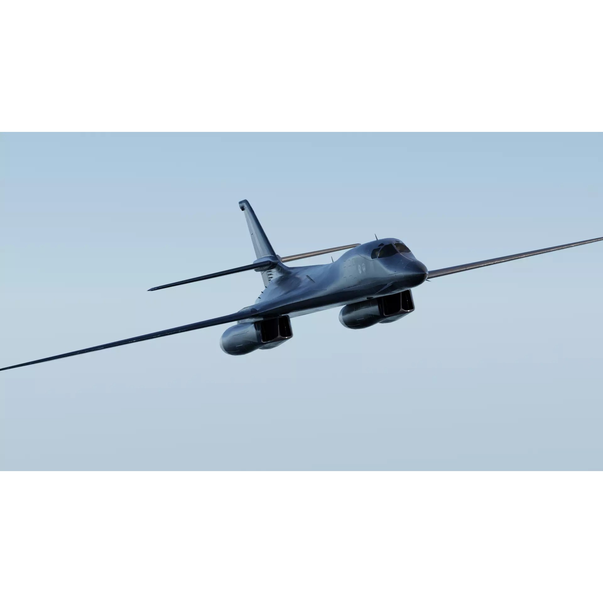 Rockwell B-1B Lancer - Low-Poly Game-Ready 3D Model - View 8