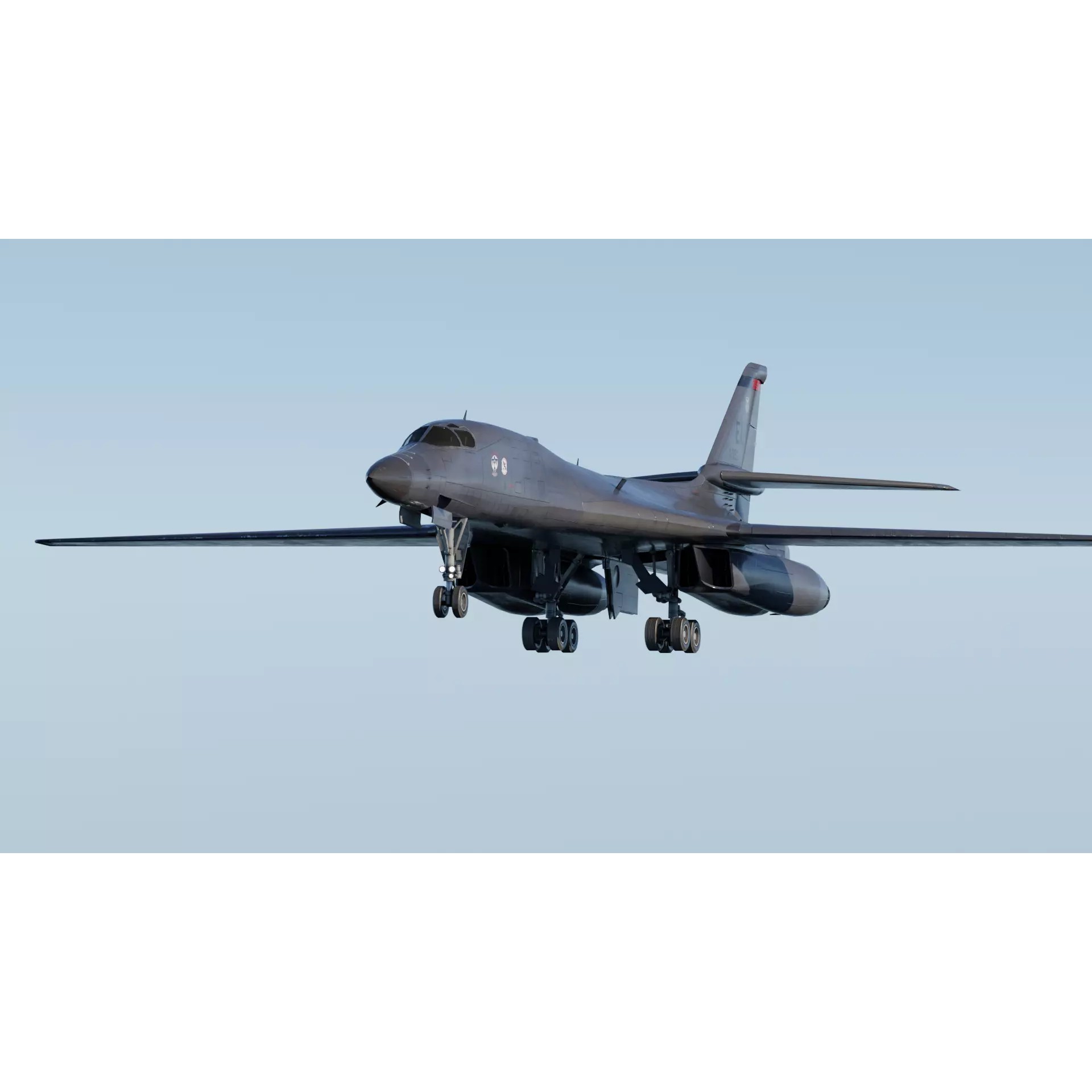 Rockwell B-1B Lancer - Low-Poly Game-Ready 3D Model - View 9