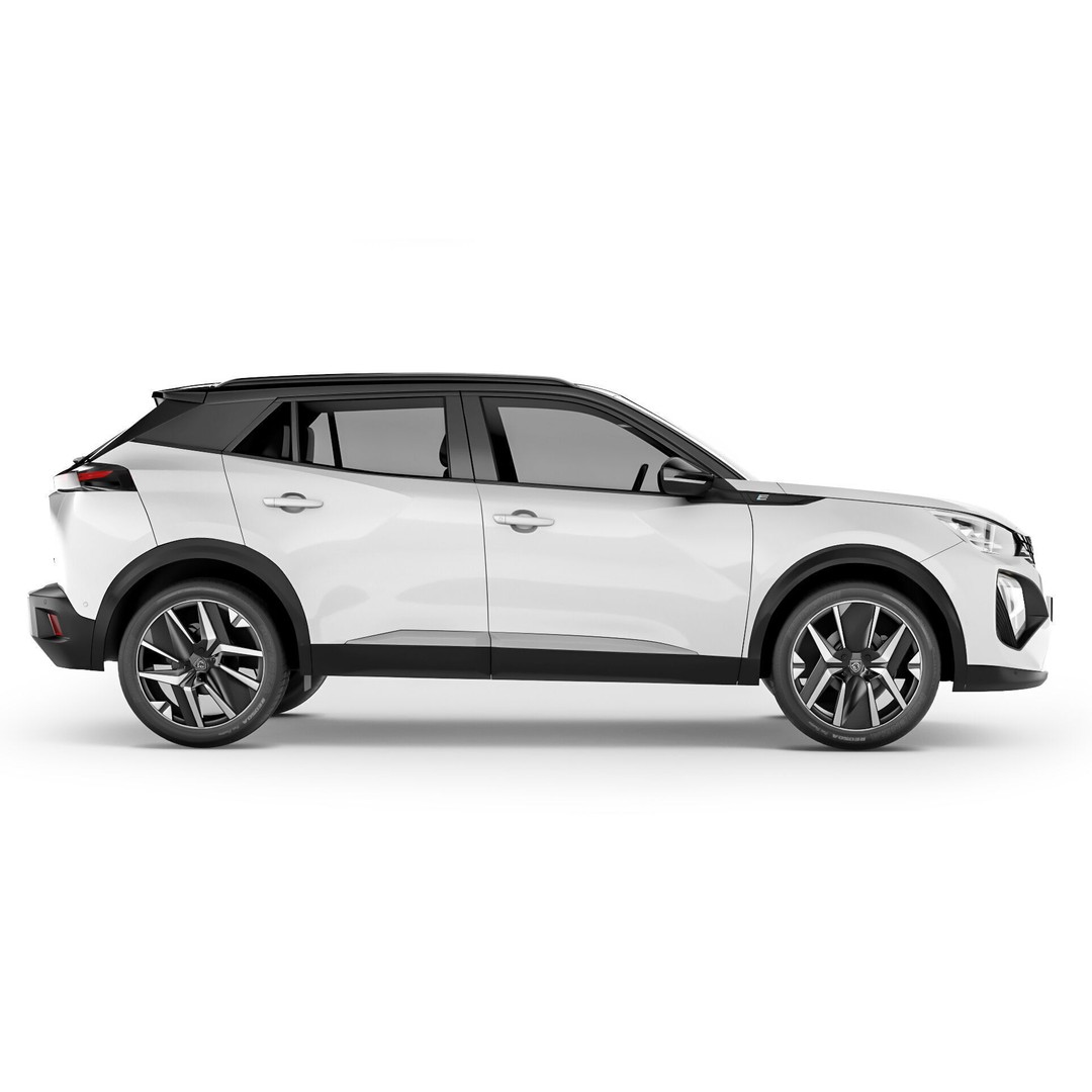 Peugeot e-2008 3D Model – High Poly Game-Ready Asset, FBX, OBJ - View 11