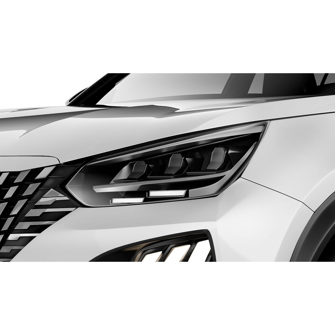 Peugeot e-2008 3D Model – High Poly Game-Ready Asset, FBX, OBJ - View 5