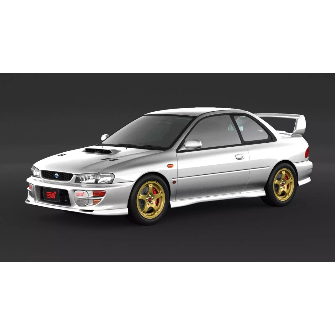 Subaru Impreza WRX STI 3D Model – High Poly Game Asset, FBX, OBJ - View 2