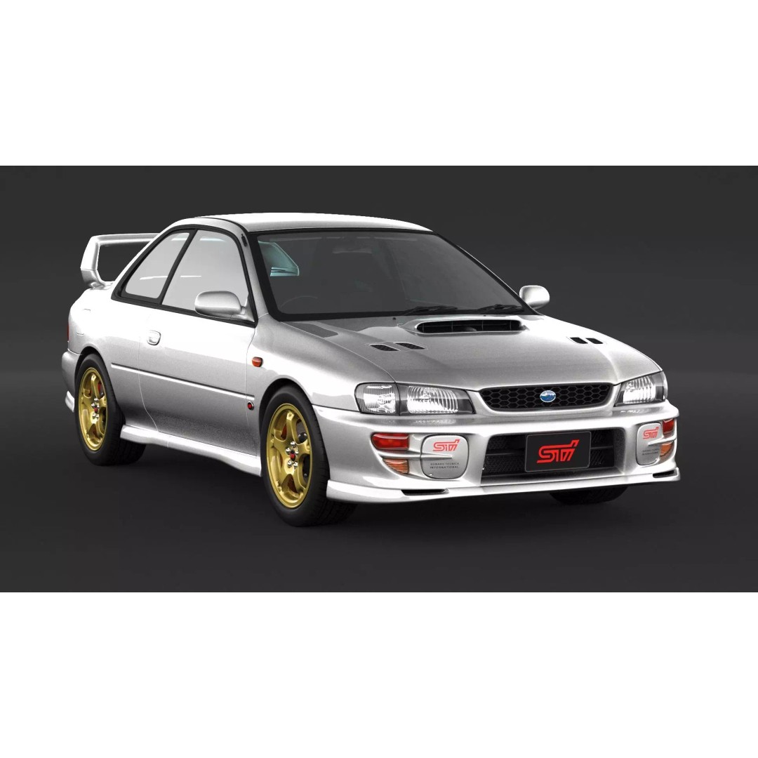 Subaru Impreza WRX STI 3D Model – High Poly Game Asset, FBX, OBJ - View 4