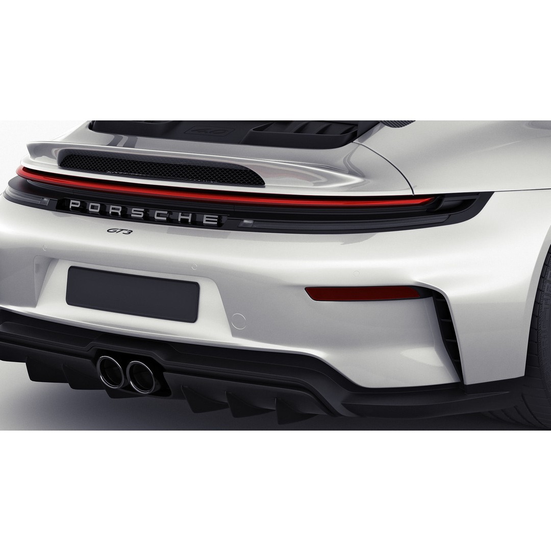 Porsche 911 GT3 Weissach 2025 3D Model – High Poly Game Asset, FBX/OBJ/Blender - View 11