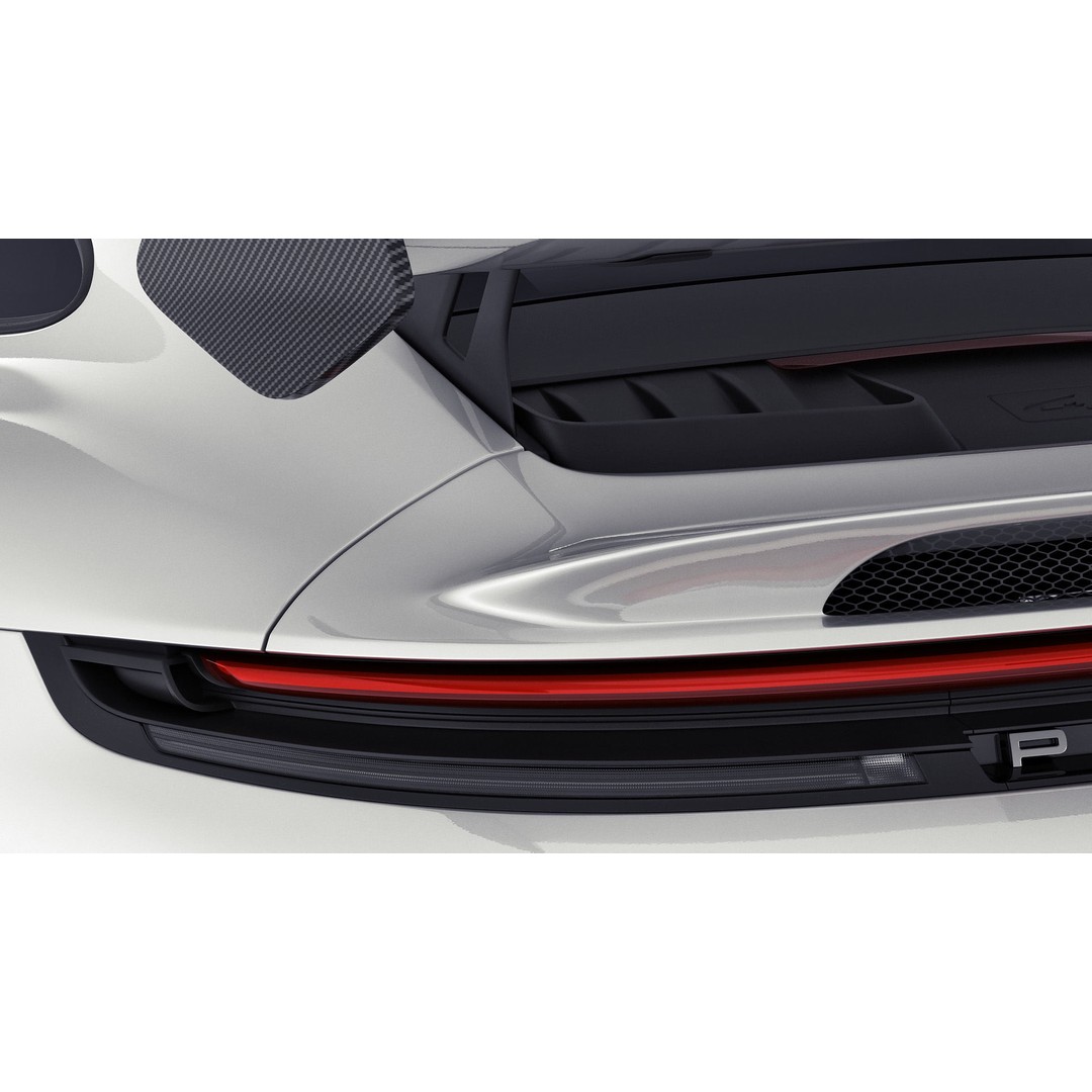 Porsche 911 GT3 Weissach 2025 3D Model – High Poly Game Asset, FBX/OBJ/Blender - View 12