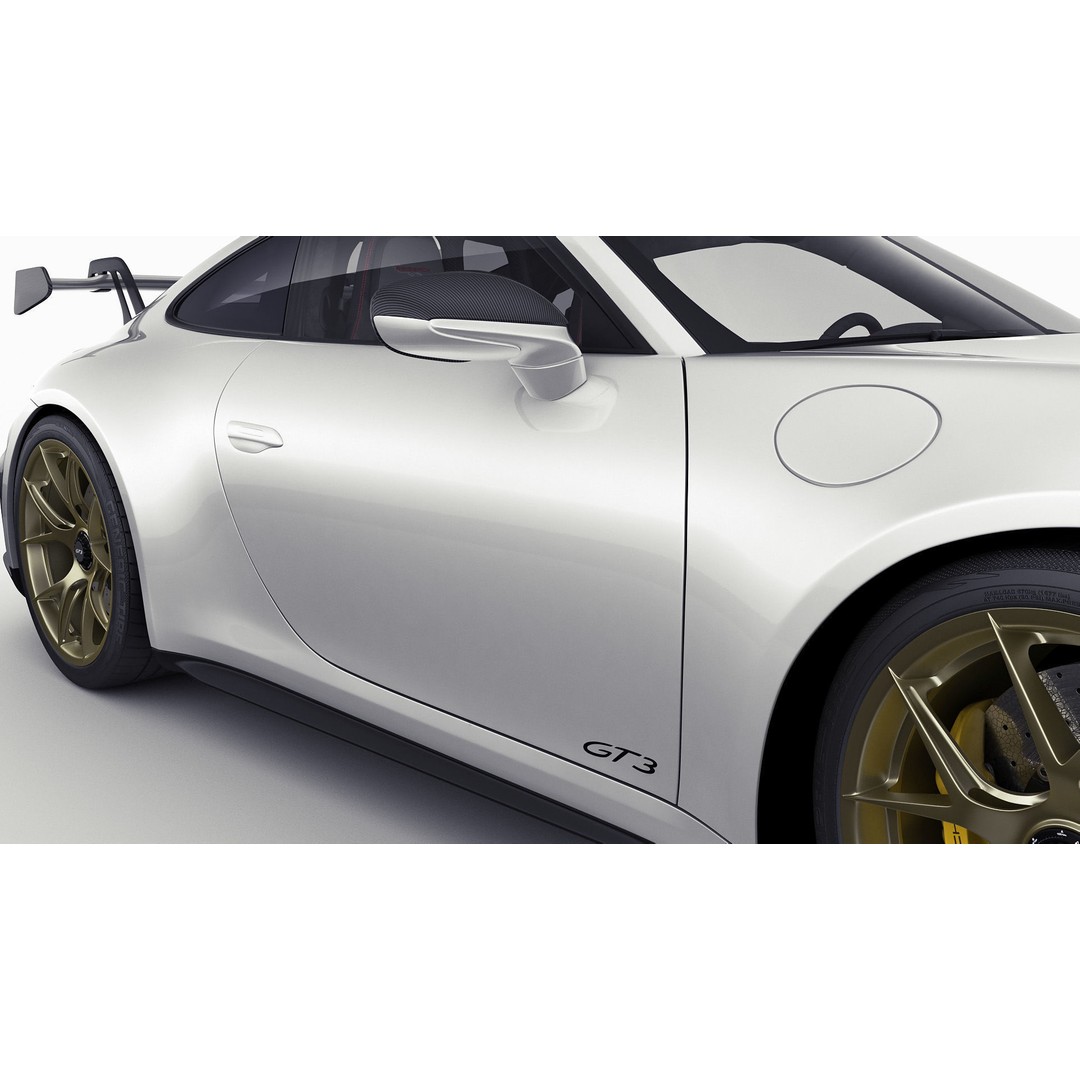 Porsche 911 GT3 Weissach 2025 3D Model – High Poly Game Asset, FBX/OBJ/Blender - View 18