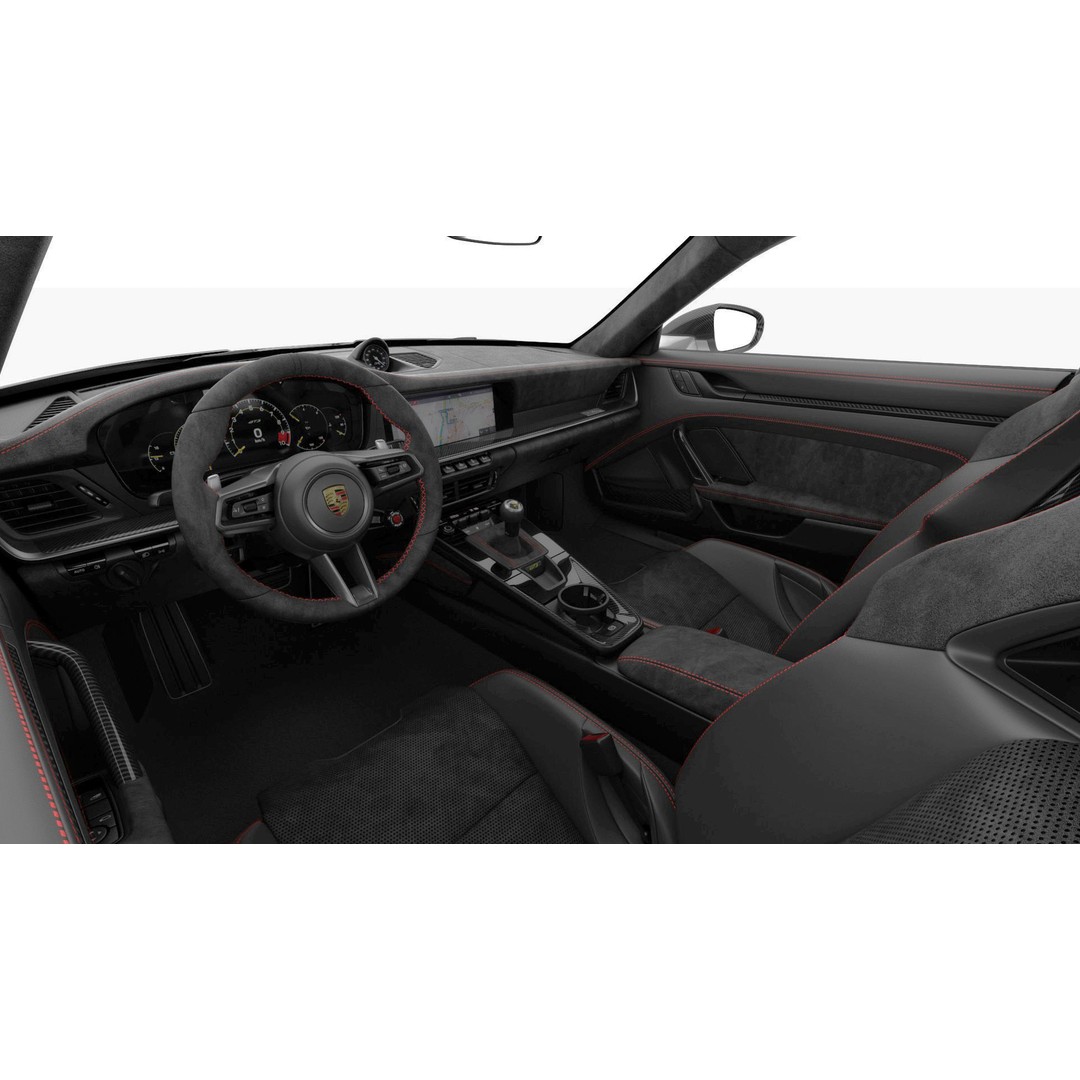Porsche 911 GT3 Weissach 2025 3D Model – High Poly Game Asset, FBX/OBJ/Blender - View 22