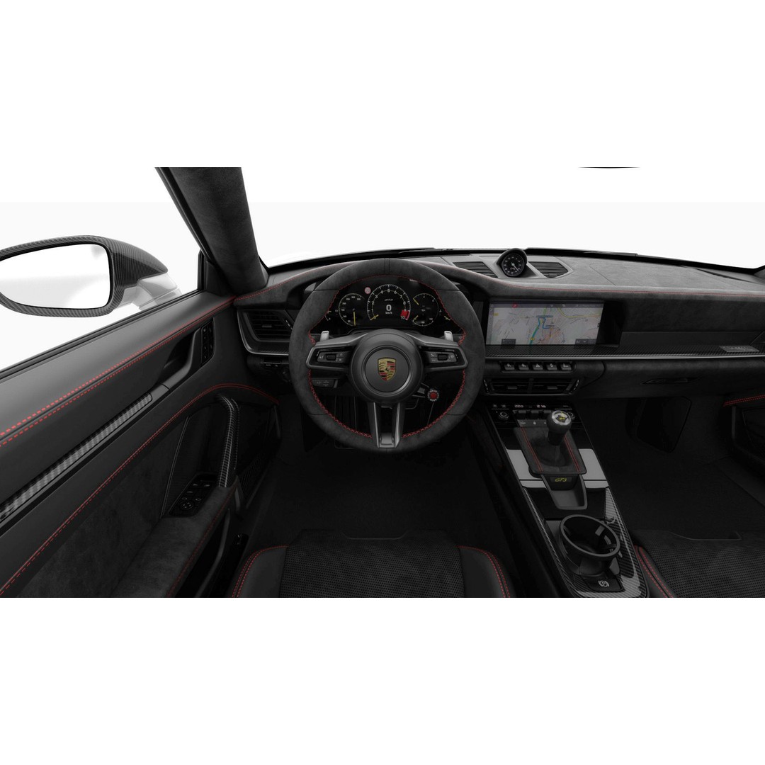 Porsche 911 GT3 Weissach 2025 3D Model – High Poly Game Asset, FBX/OBJ/Blender - View 25